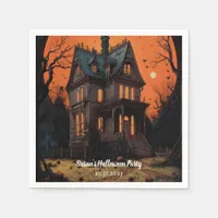 Halloween Haunted Mansion Adult Costume Party Napkins