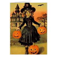 Halloween Retro Witch Cards