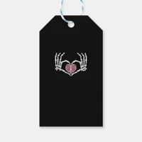 Skeleton Hand Heart Funny Halloween Women Men  Gift Tags