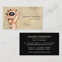 Black and Gold Gothic Glam Chic Business Card