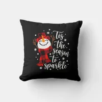 Tis Season To Sparkle Matching Family Throw Pillow