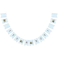 Its a boy, Baby and Teddy Bear Baby Shower Banner