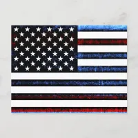 US American Flag Patriotism Post Card