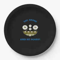 Eat Drink And Be Scary Classic Minimal Clean Paper Plates