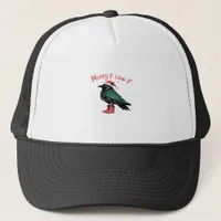 Merry Christmas F Caw F Vintage Classic Style Trucker Hat