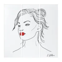 Line Art | Woman in Red Lipstick  