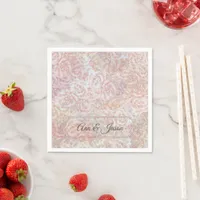 Vintage roses in cream - floral napkins