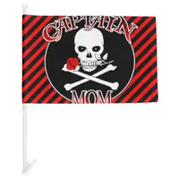 Captain Mom Car Flag