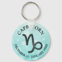 Zodiac Sign Capricorn Goat Symbol Christmas Keychain