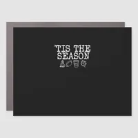 Tis The Season Fall Design Car Magnet