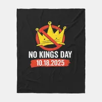 No King Patriotic Freedom No Kings In America Retr Fleece Blanket