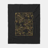 Goblincore Cottagecore Academia Aesthetic Strawber Fleece Blanket