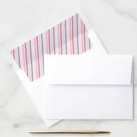 Cute Pastel Pink Purple Blue Stripes Envelope Liner