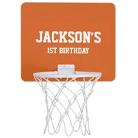  1st Birthday Basketball Ticket Mini Basketball Hoop