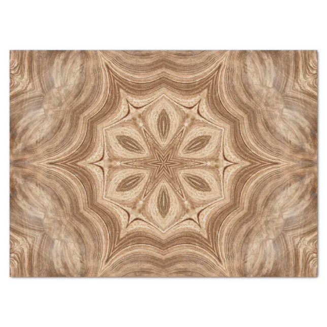 Wood carving rosette tissue paper