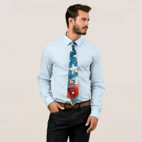 Red, White and Blue Patriotic  Neck Tie