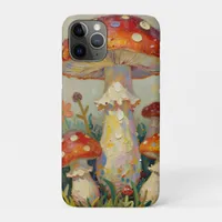  Cottage Core Mushrooms and Flowers iPhone 11 Pro Case