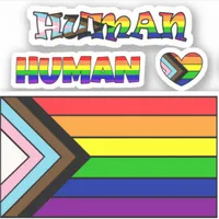  LGBTQIA+ Flag Pride and Support  Sticker