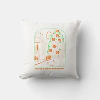 Tis The Season To Be Creepy Halloween Throw Pillow
