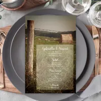 Green Pastures Country Farm Wedding Menu