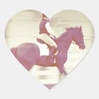 Dressage Heart Sticker