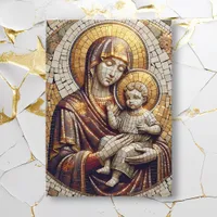 Blessed Mother Mary and Baby Jesus | Christmas Card