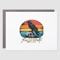 Humor F-Caw-F Gothic Funny Crow Essential Retro St Car Magnet