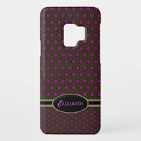 Modern Organi Hexagons | Custom Name Galaxy S3 Case-Mate Samsung Galaxy S9 Case