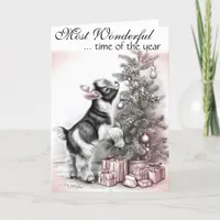 Most Wonderful Time of the Year -  Baby Goat  Holiday Card