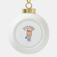 Tis The SeasonTo Tipsy - Drinking Christmas Ceramic Ball Christmas Ornament