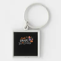 Eat Drink And Be Scary Funny Halloween Keychain