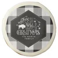 Wild Wonderful Christmas Black Buffalo Plaid ID604 Sugar Cookie