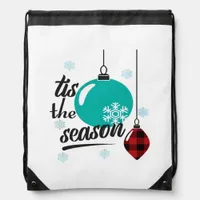 Tis The Season Classic Retro Clean Drawstring Bag