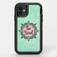Be Kind | Mint Green and Pink   OtterBox Defender iPhone 11 Case