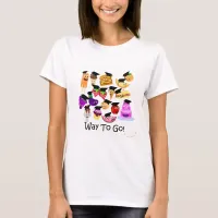 Way 2 Go Cartoon Graduation Fun T-Shirt