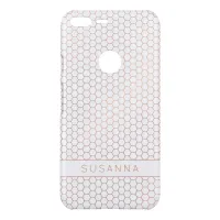 Girly Rose Gold Foil Hexagon Geometric Uncommon Google Pixel XL Case