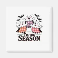 Tis The Season Checkered Halloween Magnet