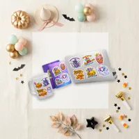 Whimsical Pastel Halloween Birthday Set Sticker