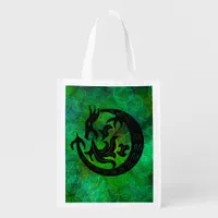 Dragon Blowing Fire Grocery Bag