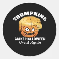 President Funny Trumpkins Halloween Classic Round Sticker