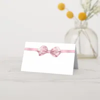 Blush Pink Coquette Food Label or Place Card – Ele