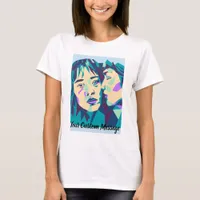 Pop Art | Blue Green and Cyan | Whisper T-Shirt