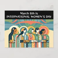 March 8th is International Women's Day  Postcard