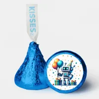 Pixel Art Robot in Orange and Teal Birthday  Hershey®'s Kisses®