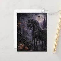 Halloween Unicorn Postcard