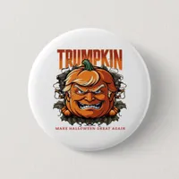 Halloween Trumpkin Make Halloween Great Again Tren Button