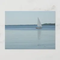 Sailboat on Lake Mendota in Madison, Wisconsin Postcard