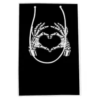 Skeleton Heart Hands Sign Halloween Costume Viral  Medium Gift Bag