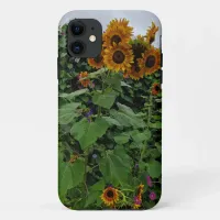 Sunflowers and Morning Glories Photography iPhone 11 Case