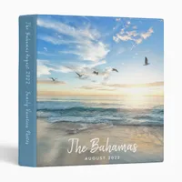 Tropical Beach Vacation Photo Album 3 Ring Binder